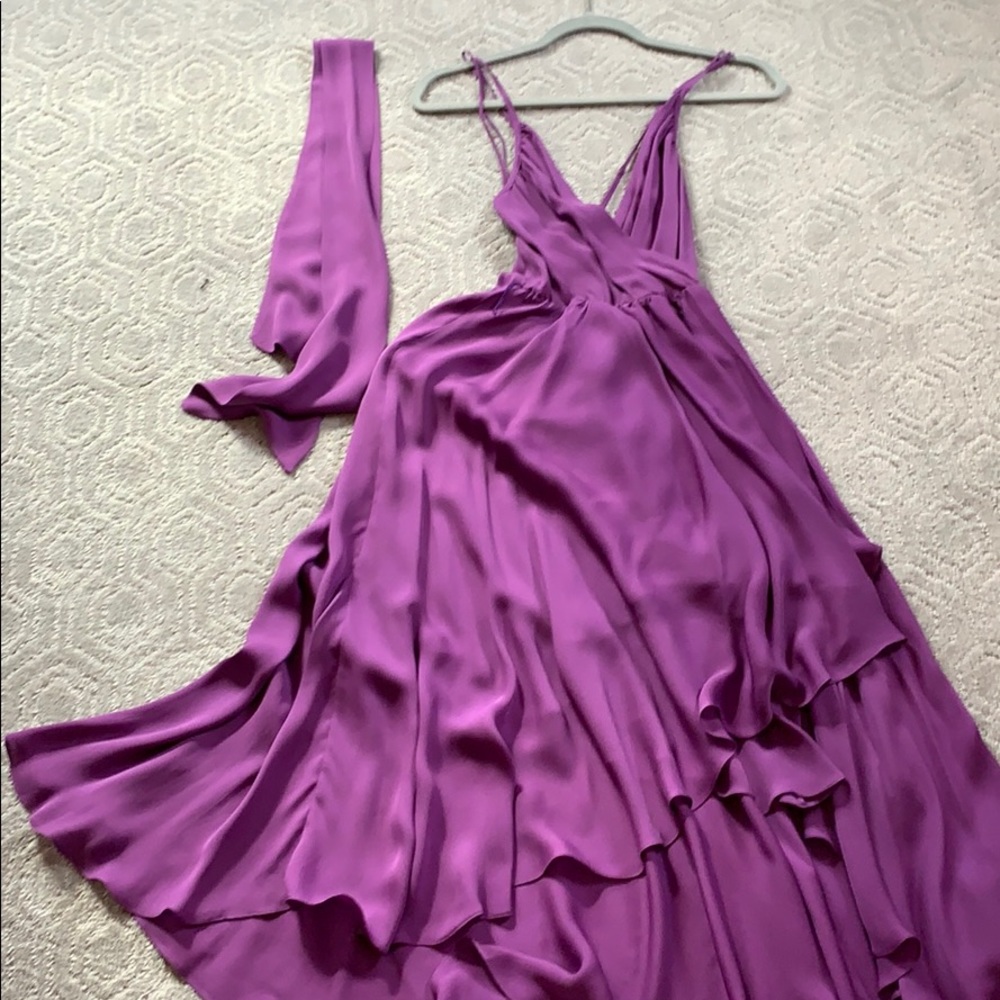 Gorgeous purple silk dress